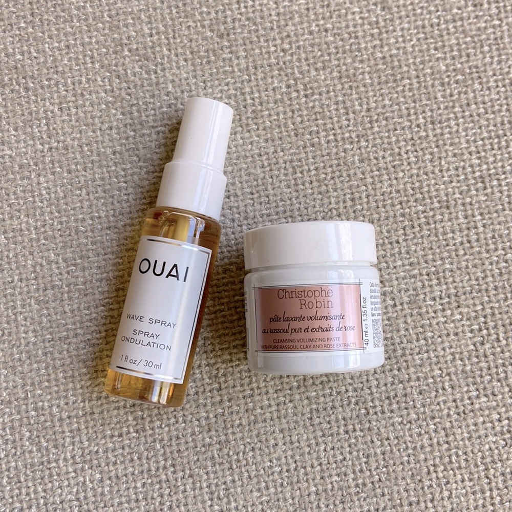 NWT Ouai | Bundle: Wave Spray & Christoph Robin Volumizing Paste -Deluxe Samples